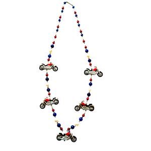 Harley Davidson Y2K Mardi Gras New Years Eve Party Bead Motorcycle Necklace